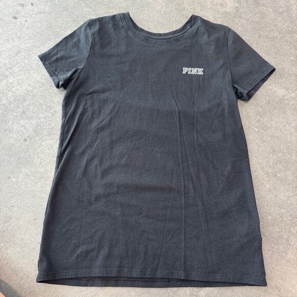 Vintage Y2K Victoria's Secret PINK Microbling Spellout Graphic Lounge Tee Small - Picture 2 of 5